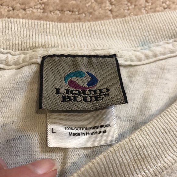 Grateful Dead vintage Liquid Blue 90’s concert tee Size L men’s - Picture 2 of 5